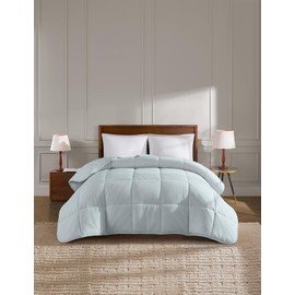 YnM Weighted Blanket Queen 15lbs, Prettiest Oversized Weighted Blanket, Fluffy & Box-Stitched, True Blanket Sizing for Queen Bed(Green, 15lbs, 90" Lx90 W)