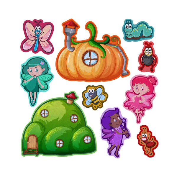 Fairy Land and Bug Friends Felt Play Art Set Flannel