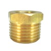 Nigo Industrial Co. Brass Pipe Fitting, Hex Bushing Reducer, Nominal