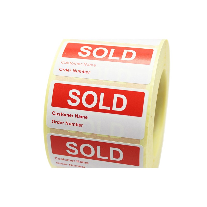 Label Metrics - 1,000 - Sold Labels/Stickers - with Customer