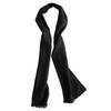 Royal Silk Dashing Black Silk Aviator Scarf Pure 100% Silk