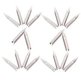 MAGICLULU 20pcs Fountain Pen Nibs Set Replacement Tips for Calligraphy Writing Spare Nibs for Students Lightweight Compact Pen Accessories Easy Installation