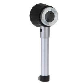 Lupa de Metal de Mano,Lente de Lupa de 10 x con Escala de Luz LED,Lupa para Impresión Textil,Joyería de Tela Antigua Curio Identificación Autenticar