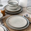GBHOME Ceramic Dinnerware Sets for 4, 12 Pieces Stoneware Plates