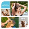 Brown Cotton Hair Ties - 100PCS Seamless Thick Elastic Ponytail