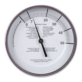 Baker T5112MSSP Maple Syrup Stem Thermometer, 5" dial, 12" stem