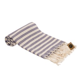 KZY LONDON Turkish Hand Towel (Set of 3) for Kitchen and Bathroom - 100% Cotton Prewashed Decorative Peshtemal Towels for Face, Hand, Hair, Yoga, Dishcloth, Tea Towel (Purple)