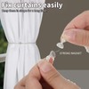 Elegant Magnetic Curtain Tiebacks 2 Pack White Tie Backs for