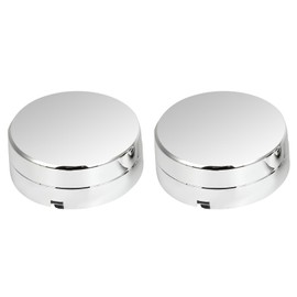 Universal 17" Wheel Center Caps Exterior Accessories for Car Silver - Set of 2 - Fits Most Cars