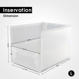 Cat Litter Box, Litter Box Enclosure,Kitty Extra Large Litter Box for Privacy Without Leaking, Portable, Easy to Clean Easy to Assemble Foldable 24''L X 16''W X 16''H with Enclosure(White, Large)