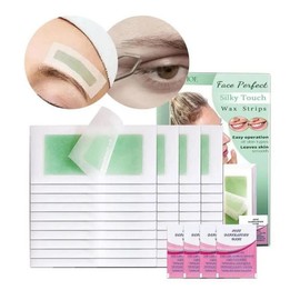 Facial Strips for Hair Removal Hair Removal for Face Eyebrow Upper Lip Chin Body, 1 Piece / 제모용 페이셜 스트립 제모 얼굴 눈썹 윗입술 턱 몸용, 1개