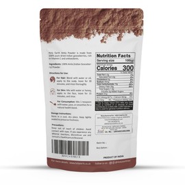 Holy Earth 100% Pure Amla Powder 100g (Emblica officinalis) - Organic & Natural Superfood | High in Vitamin C | Boosts Immunity, Hair & Skin Health | Non-GMO, Vegan, Gluten-Free | Resealable Pack