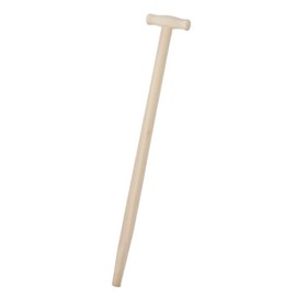 Rekord Spade Handle Made of Ash Wood with T-Shape, Total Length 76 cm, Diameter Tapered from 36 mm to 25 mm, Replacement Handle, Tool Handle, Wooden Handle