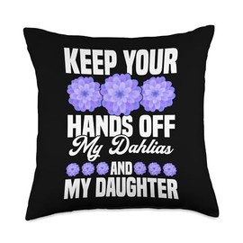 Dahlia Seeds for Planting Dahlia Enthusiast Black Dahlias Throw Pillow
