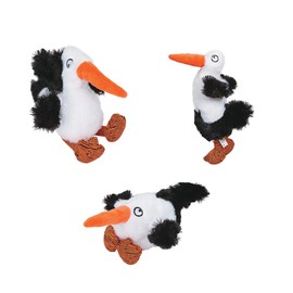 MPP Fun Silly Giggle Soft Plush Filled Stork Dog Toy Encourages Play Great to Cuddle (Full Set - All 3 Storks)