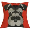 The Beach Stop Decorative Miniature Schnauzer Dog Scatter Cushion Cover