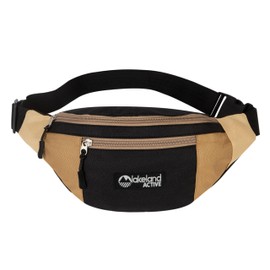Lakeland Active Mossband Lightweight Bum Bag - Beige/Black