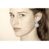 LES POULETTES BIJOUX - Silver Metal Earrings Two Hoops Sun,