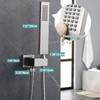 Enga Solid Brass High Pressure Hand Held Shower Wand Square