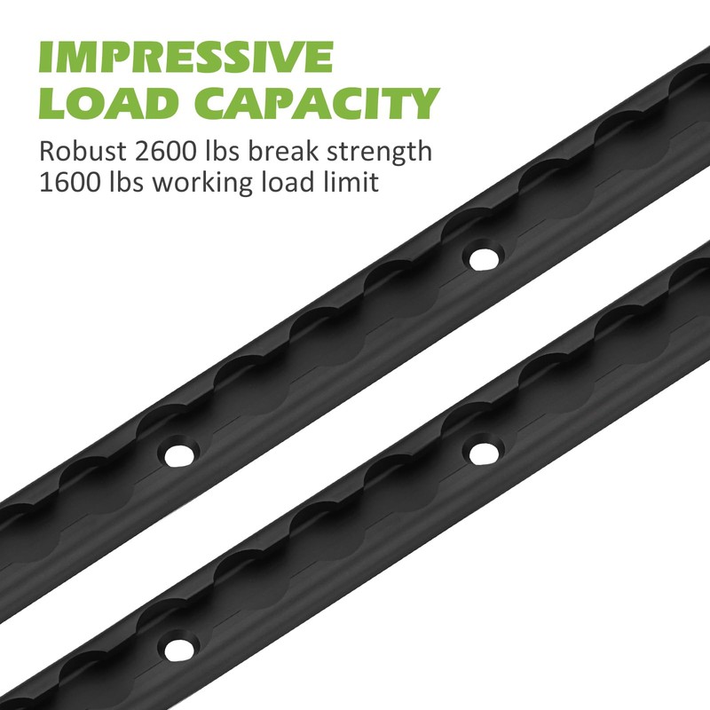 SPARKWHIZ 4pcs Aluminum 36inch L Track Rail, L Track Tie