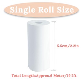 ARNSSIEN Printer Paper,6 Rolls for Kids Instant Print Camera,HD Printing Thermal Print Paper Set Portable Refill Print Paper