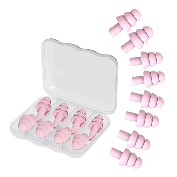 YilulvDeng Earplugs for Sleep,Noise Canceling Ear Plug for Sleeping Swimming,4