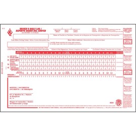 Driver's Daily Log Book 10-pk. with Simplified Driver Vehicle Inspection Report & Daily Recap - Bilingual, Book Format, 2-Ply with Carbon, 5.5" x 8.5", 31 Sets of Forms Per Book