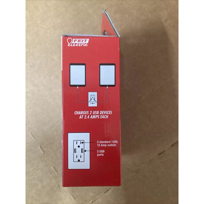 Feit Electric Wall Outlets with USB Ports 4.8 Amp