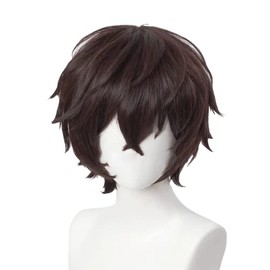 Bungo Stray Dogs Osamu Dazai Wig, Heat Resistant Wig, Cosplay Tool, Cultural Festival, School Festival, Anime Wig, Stage Performance, Manyu Exhibition, For Photography, Disguise Wig
