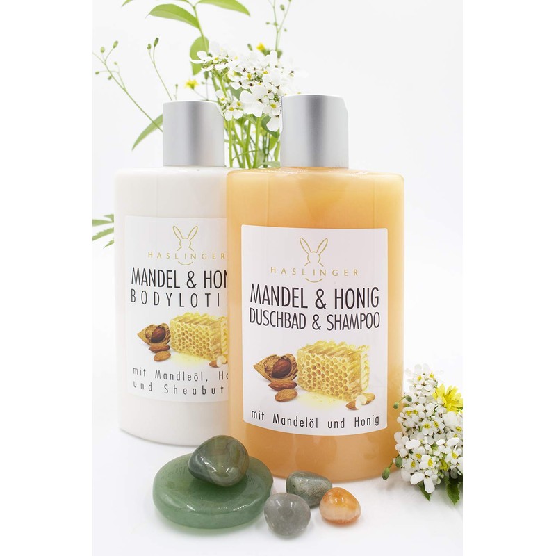 Almond Honey Shower Gel Shampoo with Real Honey and Almond