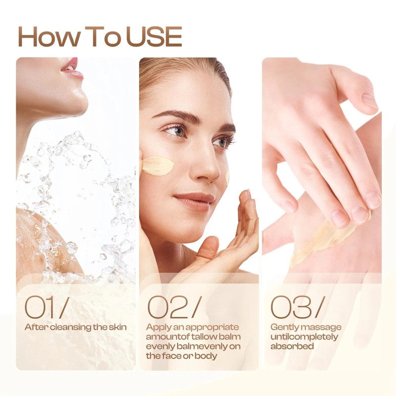 Organic Grass-Fed Beef Tallow & Honey Balm – Handmade Face