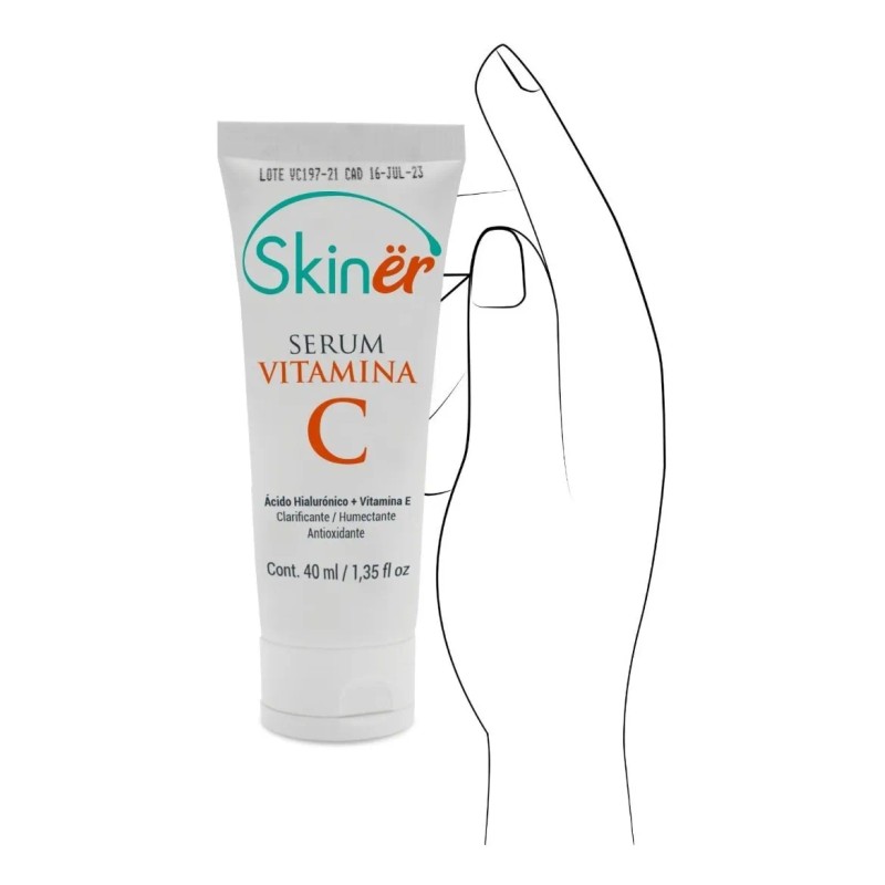 Skinër Serum Vitamina C Y E Hiaulurónico Y Aclarante 40