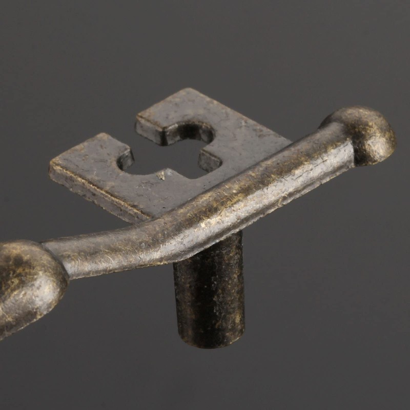 dophee 6 Pack Key Shape Pull Handles, Retro Antique Bronze