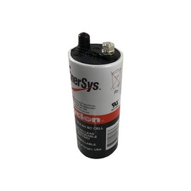 Enersys (Hawker) Cyclon 0820-0004 BC-Cell 2 Volt/25 Amp Hour Sealed Lead Acid Battery Threaded Post Terminals M6 Negative, M8 Positive