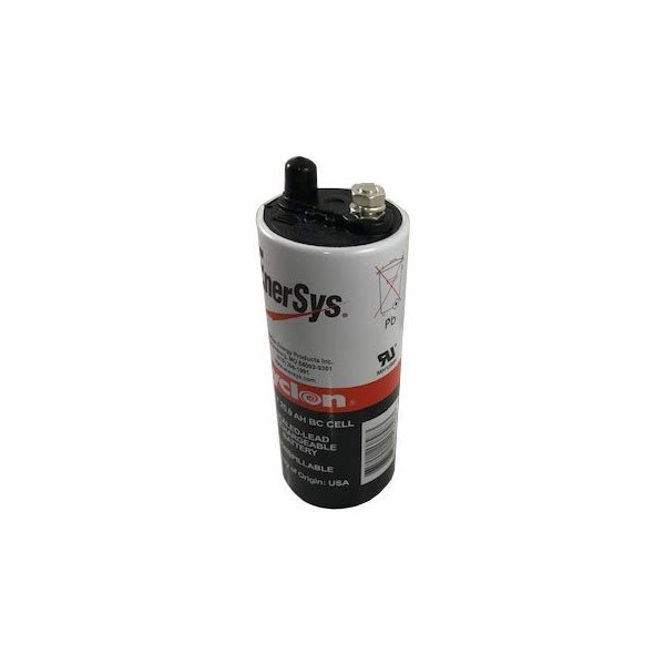 Enersys (Hawker) Cyclon 0820-0004 BC-Cell 2 Volt/25 Amp Hour Sealed Lead Acid Battery Threaded Post Terminals M6 Negative, M8 Positive