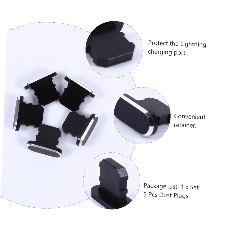 jojofuny 3sets Charging Port Plugs Stoppers Compatible Xs Max Dust