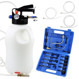 ADAFIRST Transmission Fluid Transfer Pump Kit, 10L Pneumatic Fluid Extractor and Dispenser Tool with Adapter for ATF Fill, Gear Oil Refill, Differential Oil, Garage and Shop Fluid Evacuator and Filler