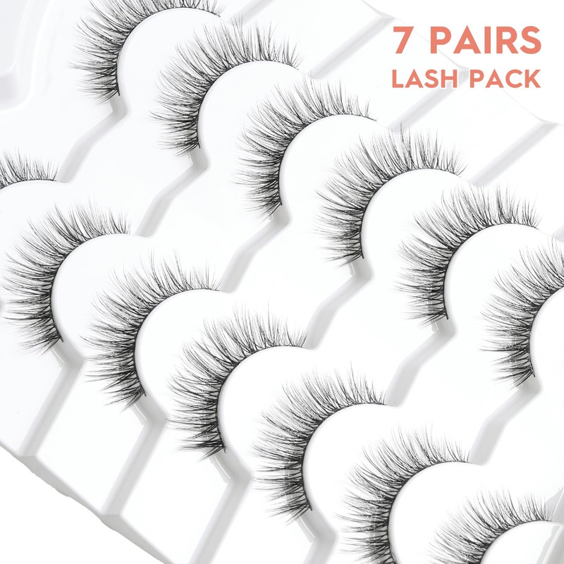 Lashes Wispy False Eyelashes Natural Look 10mm Short Lashes with
