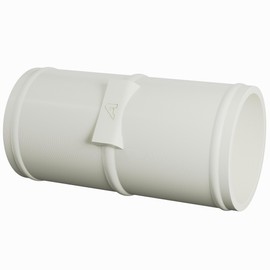 19mm / 0.75 Inch Male Coupling Connector Joiner for PVC Corrugated Pond Hose White