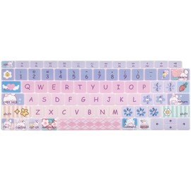 Cute Silicone Keyboard Cover for Apple MacBook Air 13.3"(Model: A1932, 2018 2019 Released) with Touch ID, Cute Bunny