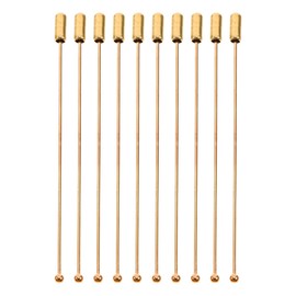 TEHAUX 10 Piezas Alfileres De Broche De 90mm con Bola Redonda Dorada, para Manualidades, DecoracióN, Bufandas, Sombreros, Joyería Y Arreglos Floral