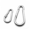 Carabiner standard locking stainless steel mountaineering hook tarp tent Camping lock type 4 27ea