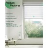 Yoolax Motorized Zebra Blinds, Remote Zebra Shades for Indoor Windows,