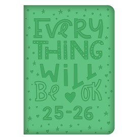 Academic Weekly Planner 2025-2026 A5 - Year Planner with Embossed Cover - Diary for Students & Teachers - Runs July 2025 to August 2026 (Green)