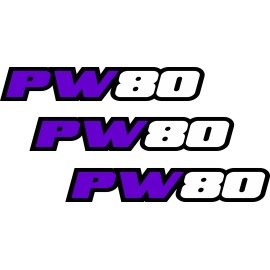 Factory EFX Purple Swingarm Airbox Decals Sticker fits PW80 PW 80 zinger Racing MX graphics