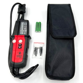 Futech Voltage Tester 4.6 A – 2-Pin Meter – Continuity Tester – Polarity Indicator – Rotary Field Display – Voltage Range 12 V to 1,000 AC/DC – LED for Measuring Point Lighting, Red, Black, 420.46A