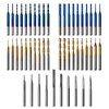 Genmitsu 50pcs Tungsten Carbide End Mill Router Bits, 1/8'' Shank