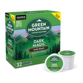 Green Mountain Coffee Roasters Dark Magic, Single-Serve Keurig K-Cup Pods, Dark Roast Coffee, 32 Count