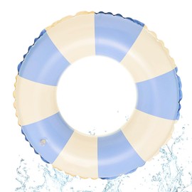 GUBOOM Children's Swimming Ring, Inflatable Swimming Pool Float, Durable Swimming Hoop, Air Mattress, Inflatable for Children 5-9 Years (B)