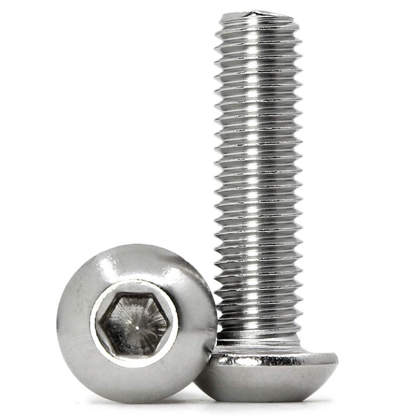 (Pack of 40) M5 x 30 mm Rounded Head Screws